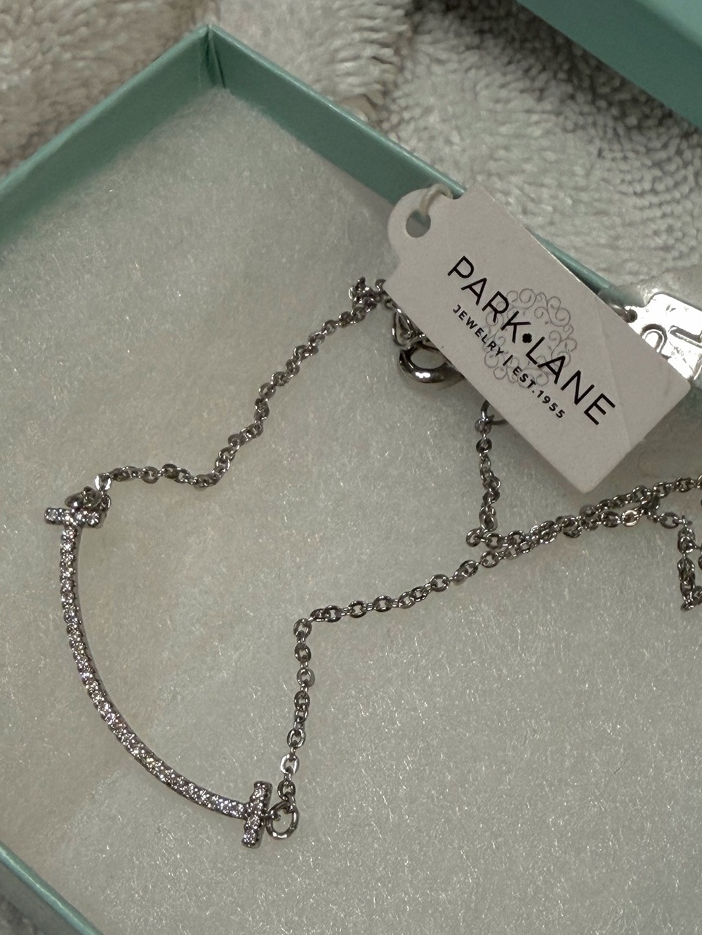 Reversible Park Lane Silver Happy Necklace